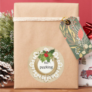 Keine Weihnachten pinkeln Runder Aufkleber