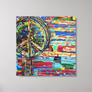 Keine weiteren Kriege 24 x 24 Canvas Print Leinwanddruck