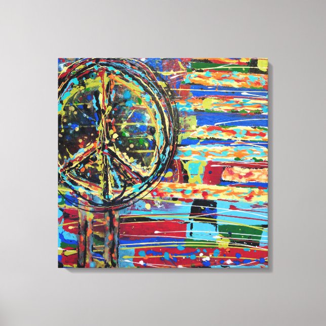 Keine weiteren Kriege 24 x 24 Canvas Print Leinwanddruck (Vorderseite)