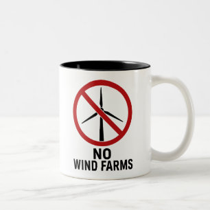 Keine Windparks - Keine Windkraftanlagen Zweifarbige Tasse