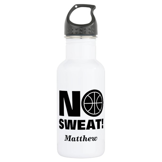 Keine witzige Wasserflasche für Basketballspieler (Vorderseite)