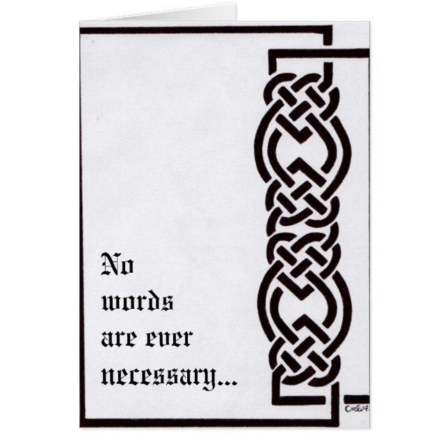 Keine Wörter sind überhaupt… notwendig (Vorne)