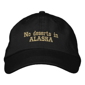 Keine Wüsten in ALASKA Bestickte Kappe