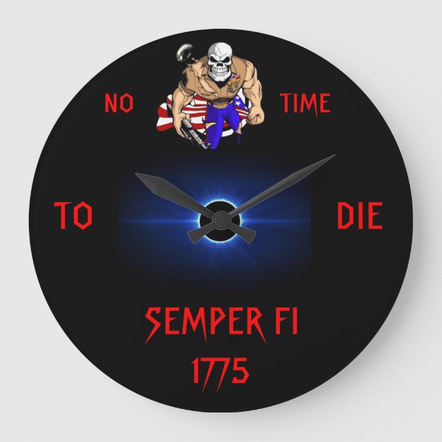 KEINE ZEIT DIE GROßE WANDUHR (Vorderseite)