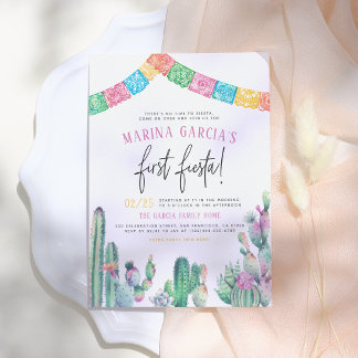 Keine Zeit für Siesta erste Fiesta Niedliche Mädch Einladung