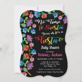 Keine Zeit, um eine mexikanische Fiesta Stickerei Einladung