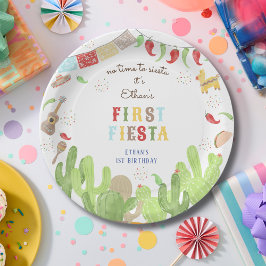 Keine Zeit, um zu siesta fiesta mexican ersten Geb Pappteller