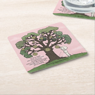 Keine Zeit wie die Gegenwart Rechteckiger Pappuntersetzer