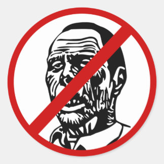 Keine Zombies Runder Aufkleber
