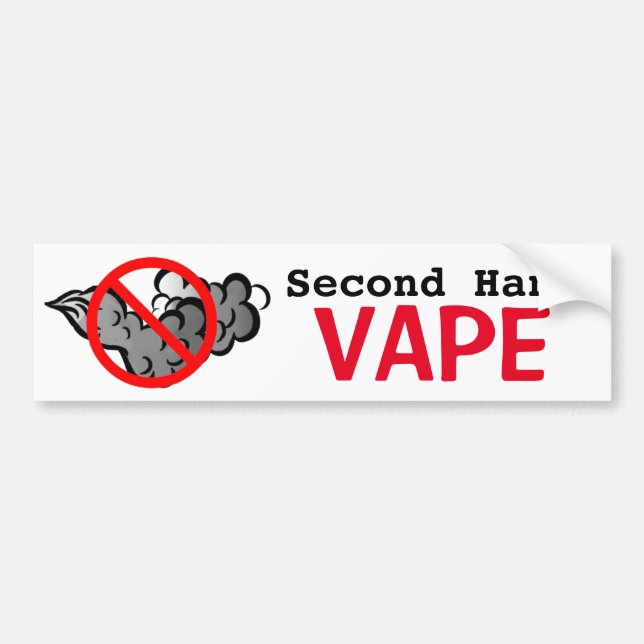 Keine zweite Hand Vape Autoaufkleber (Vorne)