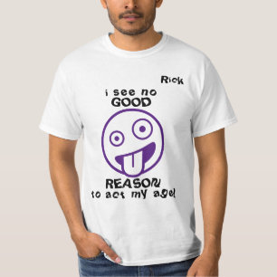 "...keinen guten Grund..." Emoji Anpassbares Herre T-Shirt