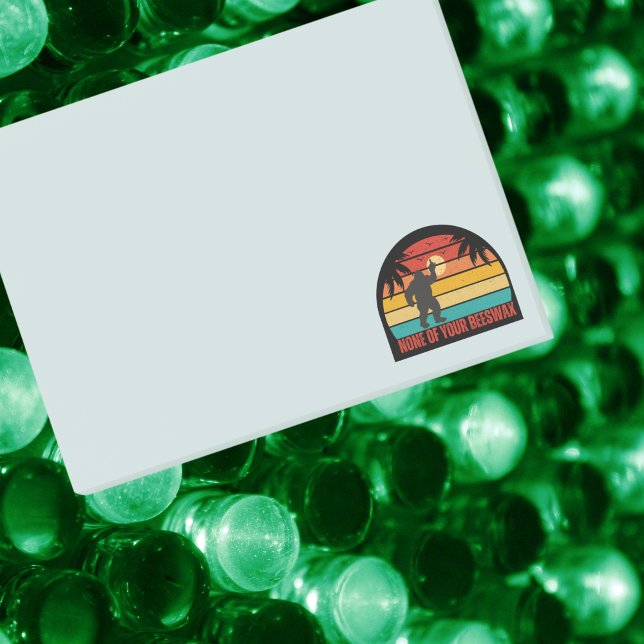 Keiner deiner Bärenwachs-Bigfoot-Mittelfinger Post-it Klebezettel (Von Creator hochgeladen)