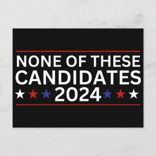 Keiner dieser Kandidaten 2024 lustigen sarkastisch Postkarte