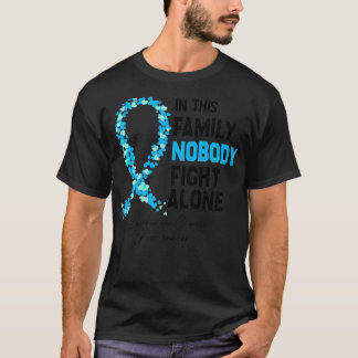 Keiner kämpft alleine Leukämie Krebs T-Shirt