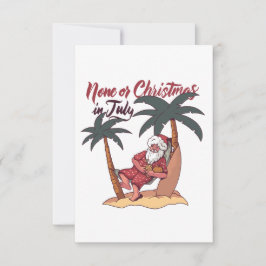 KEINER ODER CHRISTMAS IM JULI FUNNY DANKESKARTE