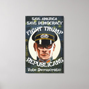 KeineTrump-Republikanische Partei Abschluss Ruhest Leinwanddruck