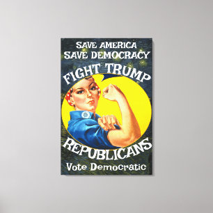 KeinTrump Republikanische Partei Geburtstagsfeier  Leinwanddruck