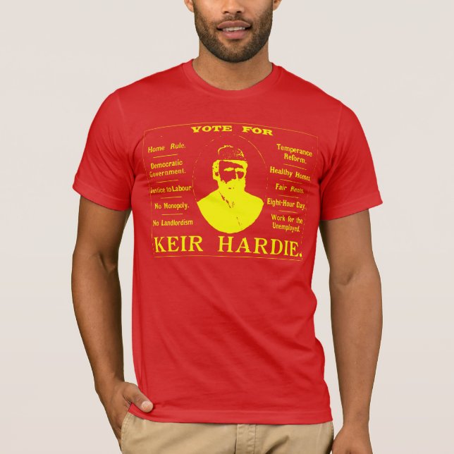 KEIR HARDIE ARBEITSParty T-Shirt (Vorderseite)