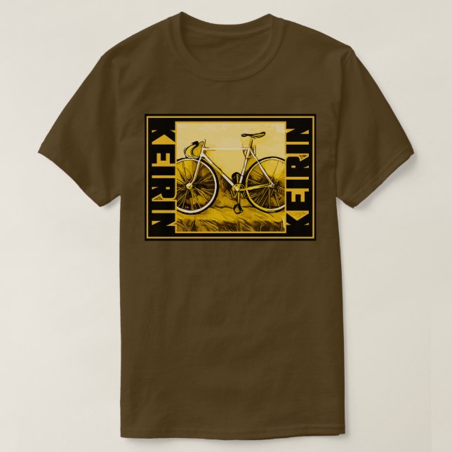 Keirin Race Bike Road Radfahrrad Keirin T-Shirt (Design vorne)