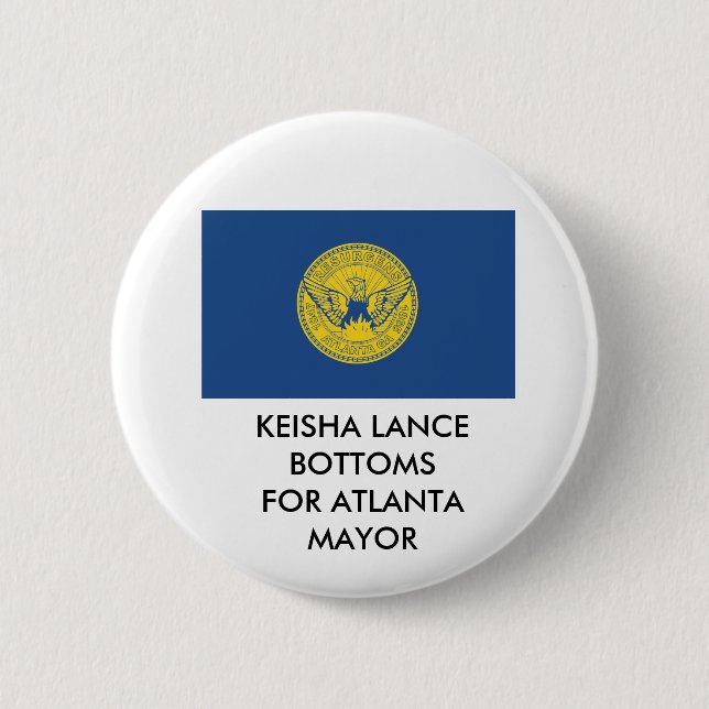 KEISHA LANCE BOTTOME FÜR ATLANTA MAYOR BUTTON (Vorderseite)