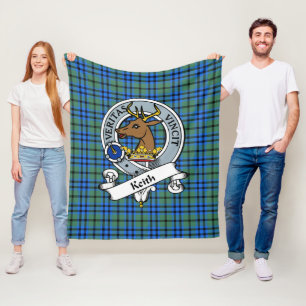 Keith Clan Abzeichen Tartan Kariert Fleecedecke