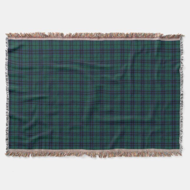 Keith Clan Dark Green Modern Scottish Tartan Decke (Vorderseite)