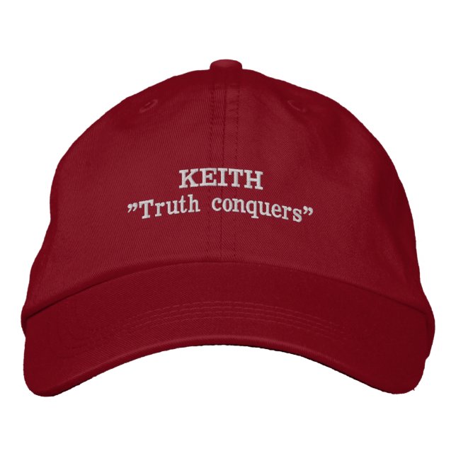 Keith Clan Motto bestickter Hut (Vorderseite)