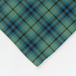 Keith-Clanhellgrüner und blauer alter Tartan Fleecedecke