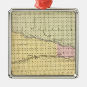 Keith County, Nebraska Silbernes Ornament