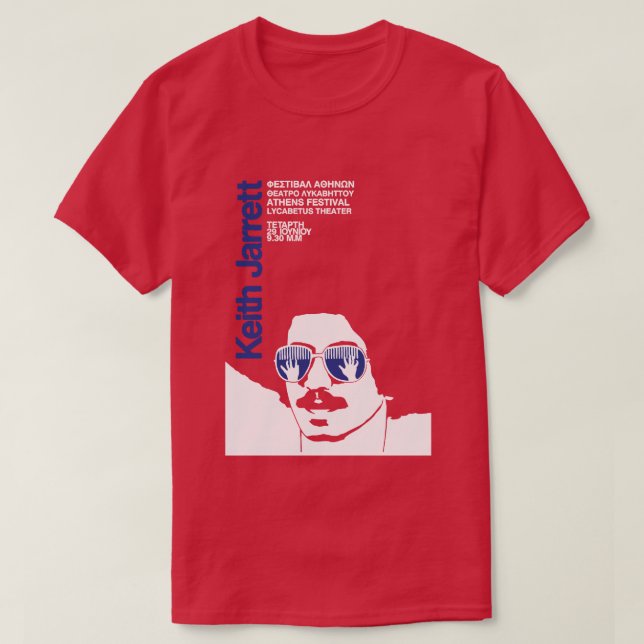Keith Jarrett in Griechenland T-Shirt (Design vorne)