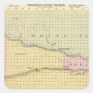 Keith Landkreis, Nebraska Quadratischer Aufkleber
