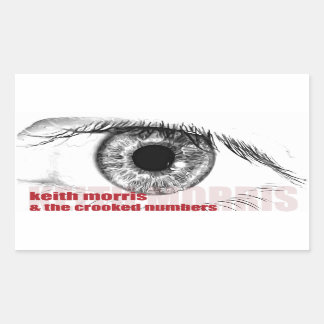 Keith Morris und die kokierten Numbers-Aufkleber Rechteckiger Aufkleber