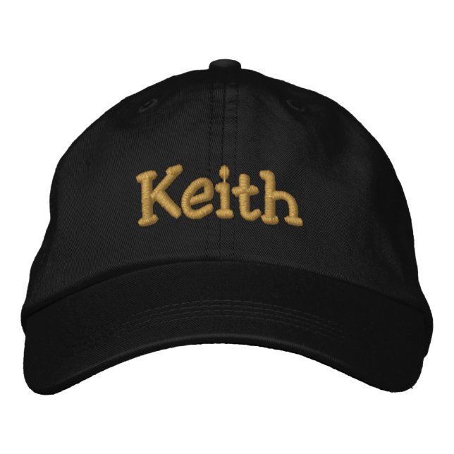Keith Personalisiert Baseball Cap / Hat Bestickte Kappe (Vorderseite)