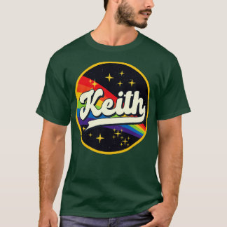 Keith Rainbow im Weltraum im Vintage-Stil T-Shirt