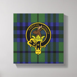 Keith Scottish Wappen und Tartan Canvas print Leinwanddruck