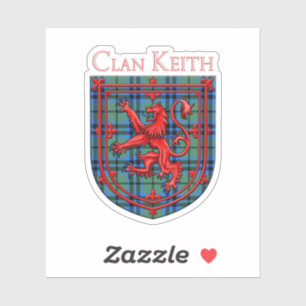 Keith Tartan Scottish Plaid Lion Rampant Aufkleber