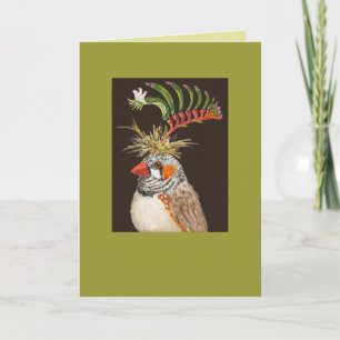 Keith, zebra finch card karte