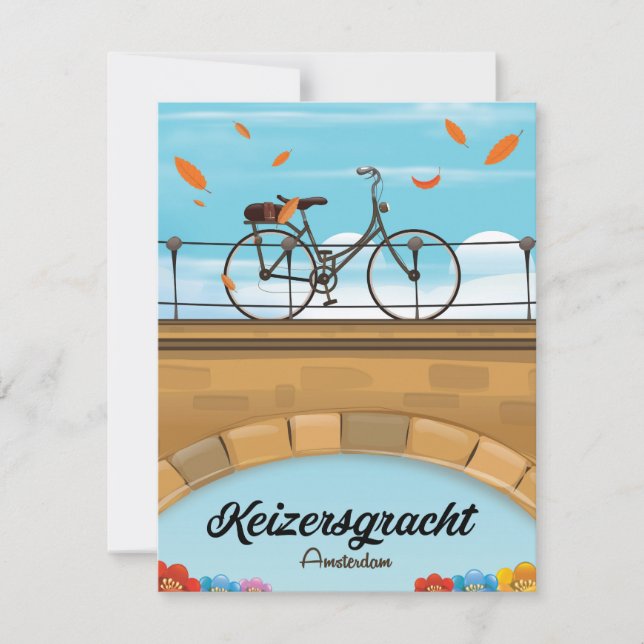 Keizersgracht Canal Amsterdam Reiseplakat (Vorderseite)