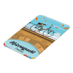 Keizersgracht Canal Amsterdam Reiseplakat Magnet
