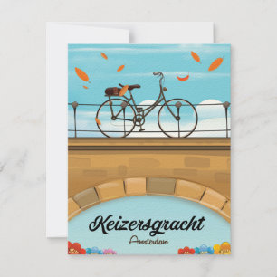 Keizersgracht-Kanal Amsterdam Reiseplakat