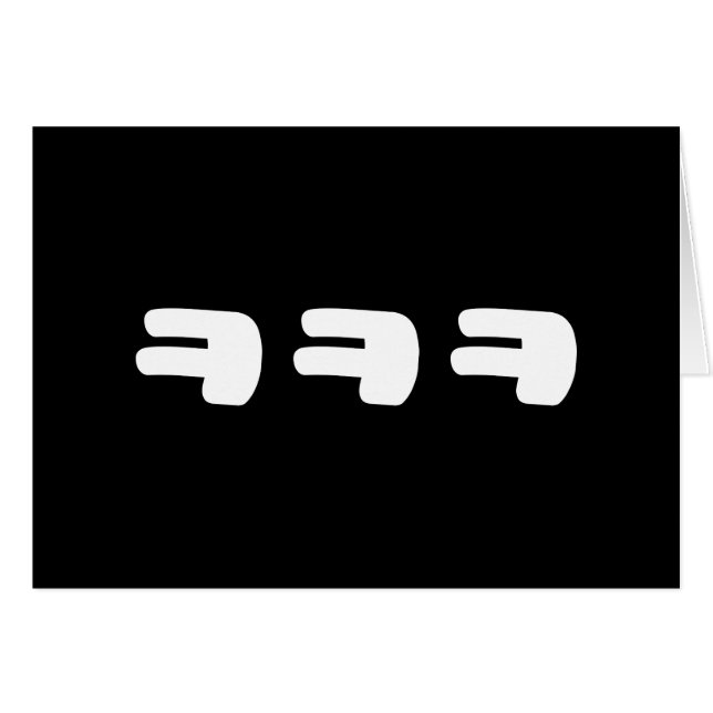 KEKEKE ㅋ ㅋ ㅋ koreanische Slang-Karte (Vorderseite (Horizontal))