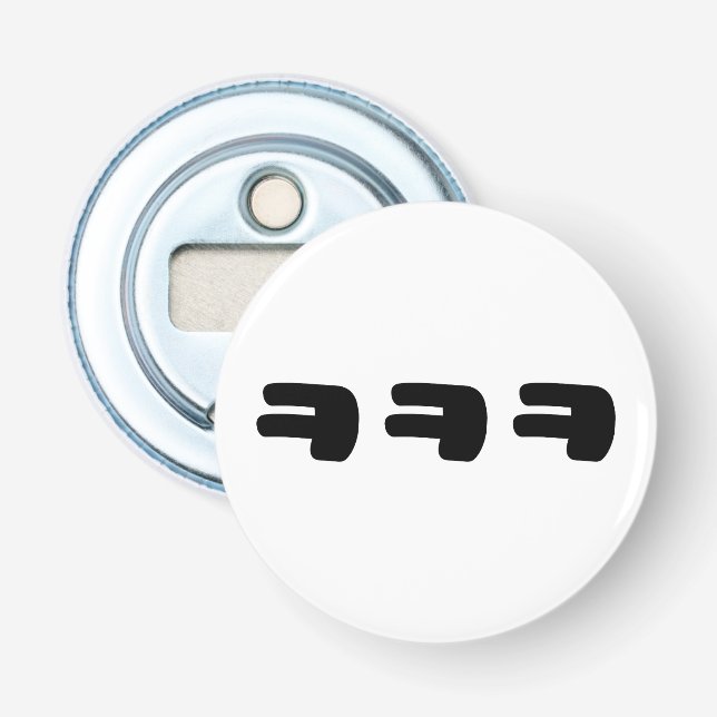 KEKEKE ㅋ ㅋ ㅋ Slang Flaschenöffner (Vorderseite)