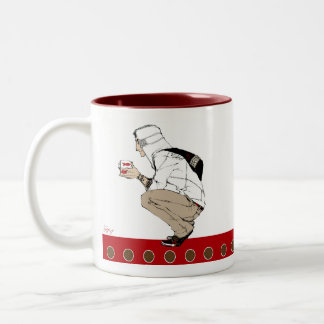 Keks Bondings Zweifarbige Tasse