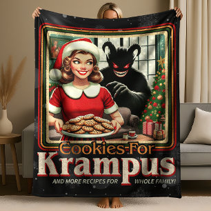 Keks für Krampus Frohe Krampus Weihnachten Horror Fleecedecke
