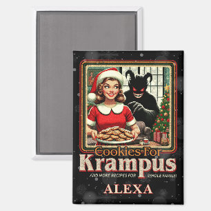 Keks für Krampus Frohe Krampus Weihnachten Horror Magnet