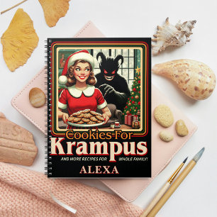 Keks für Krampus Frohe Krampus Weihnachten Horror Notizblock