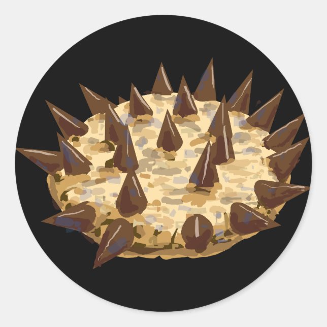 Keks Runder Aufkleber (Vorderseite)