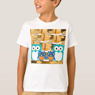 Keks Süßigkeiten Dessert Essen Süß Tier Eule Vogel T-Shirt