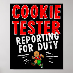 Keks Tester Rerting Pflicht Lustiger Ehemann Weihn Poster