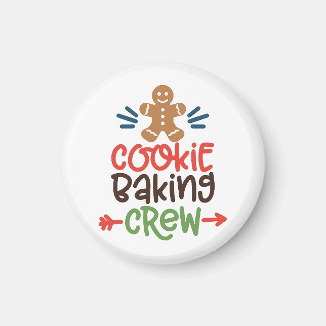 Keksbacken Crew Weihnachten Magnet (Vorne)